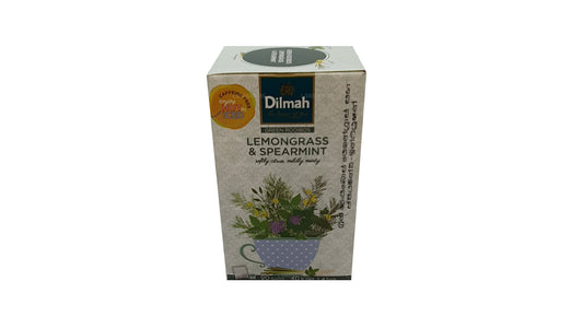 Dilmah Green Rooibos à la citronnelle et à la menthe verte (40g) 20 sachets de thé