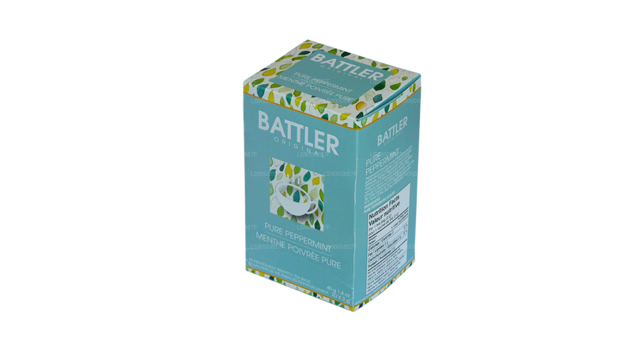 Thé à la menthe poivrée Battler Original Pure (40 g) 20 sachets