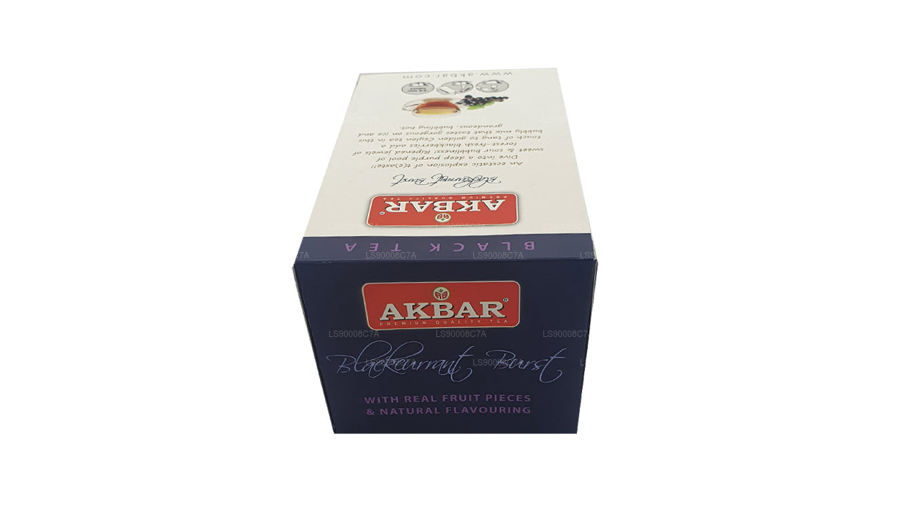 Akbar Blackcurrant Burst (40 g) 20 sachets de thé en aluminium