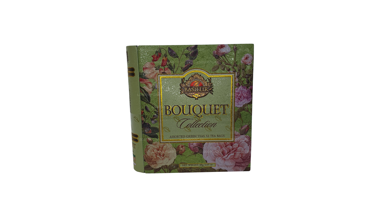 Collection exclusive de thé vert Basilur (48g) 32 sachets de thé