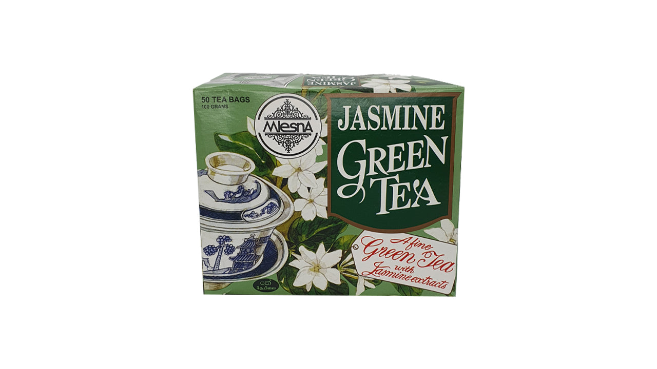 Thé vert au jasmin Mlesna (100g) 50 sachets de thé