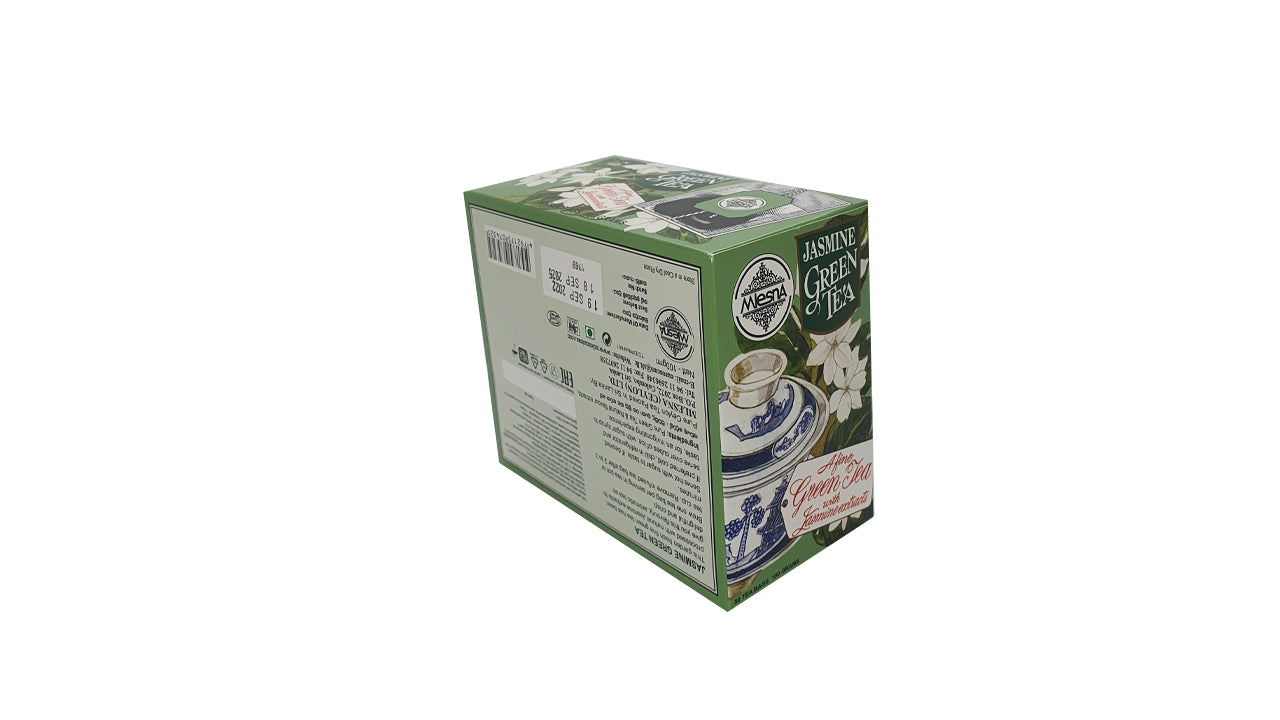 Thé vert au jasmin Mlesna (100g) 50 sachets de thé