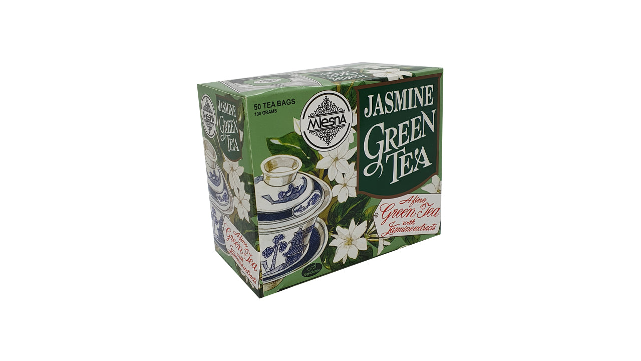 Thé vert au jasmin Mlesna (100g) 50 sachets de thé