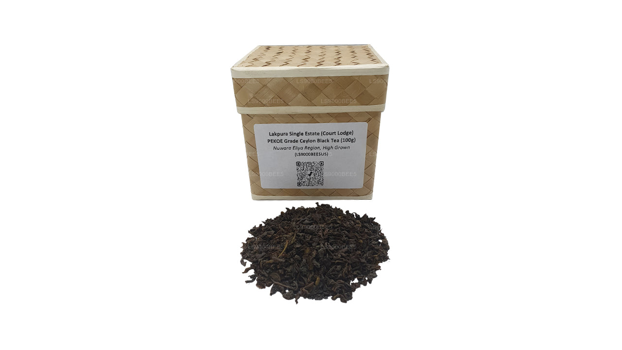 Thé noir de Ceylan Lakpura Single Estate (Court Lodge) PEKOE Grade (100 g)