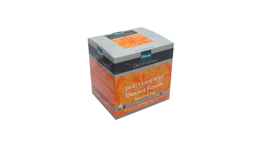 Dilmah Exceptional Lively Lime and Orange Real Leaf Tea Fusion (40 g) 20 sachets de thé
