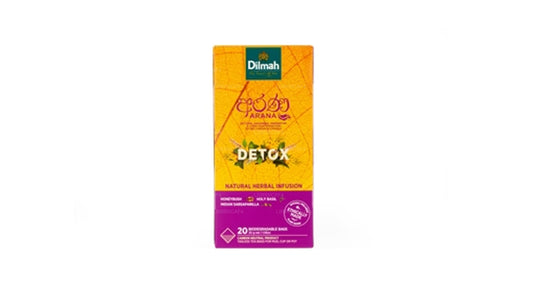 Infusion naturelle à base de plantes Dilmah Arana Detox (20 sachets de thé sans étiquette)