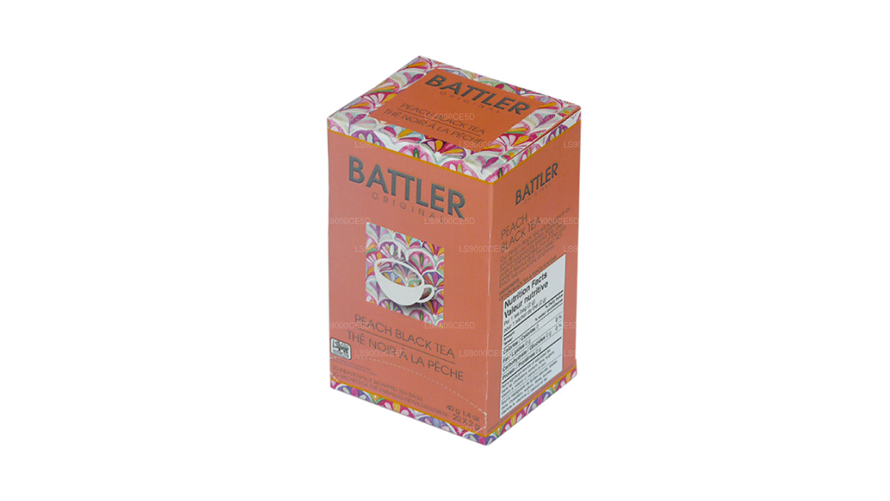 Thé noir Battler Original Peach (40 g) 20 sachets de thé