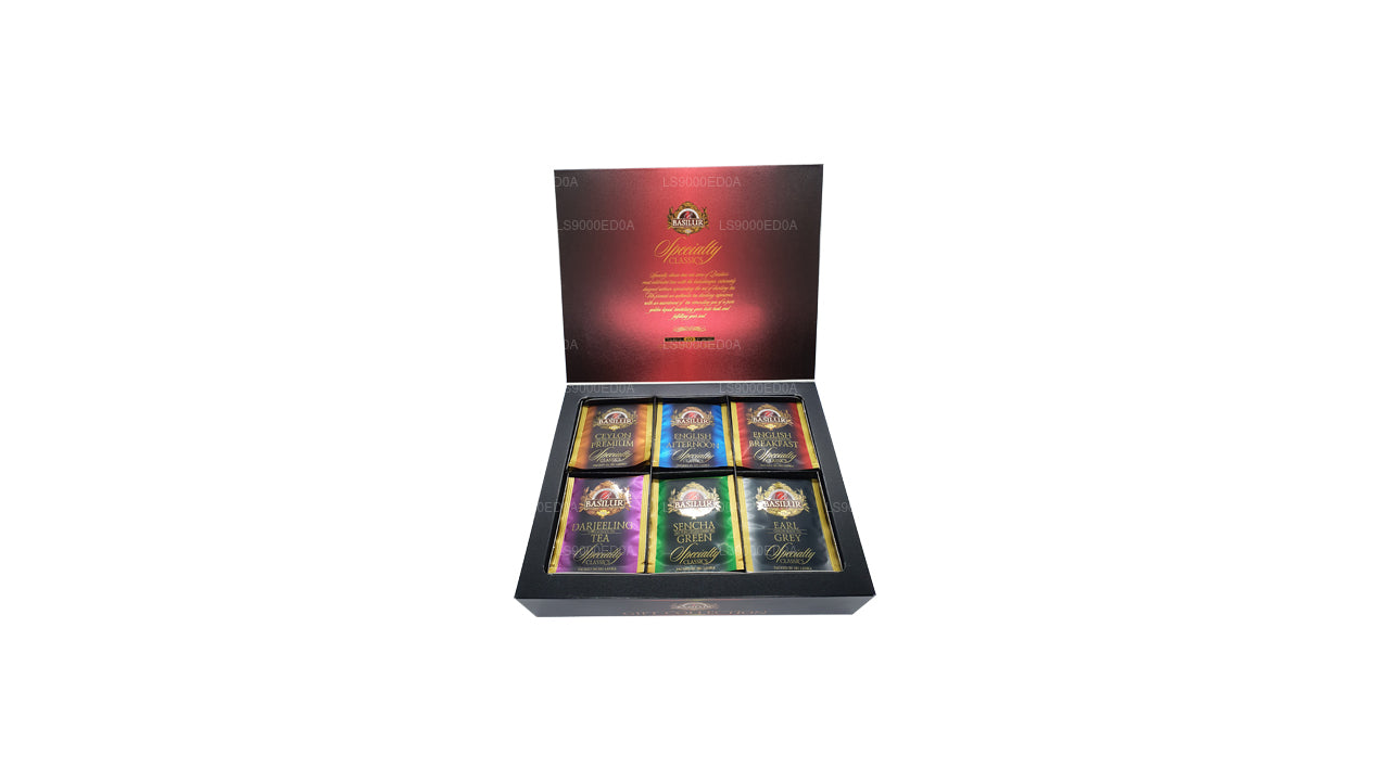 Coffret cadeau Basilur Assorted Specialty Classics (115 g) 60 sachets de thé enveloppés