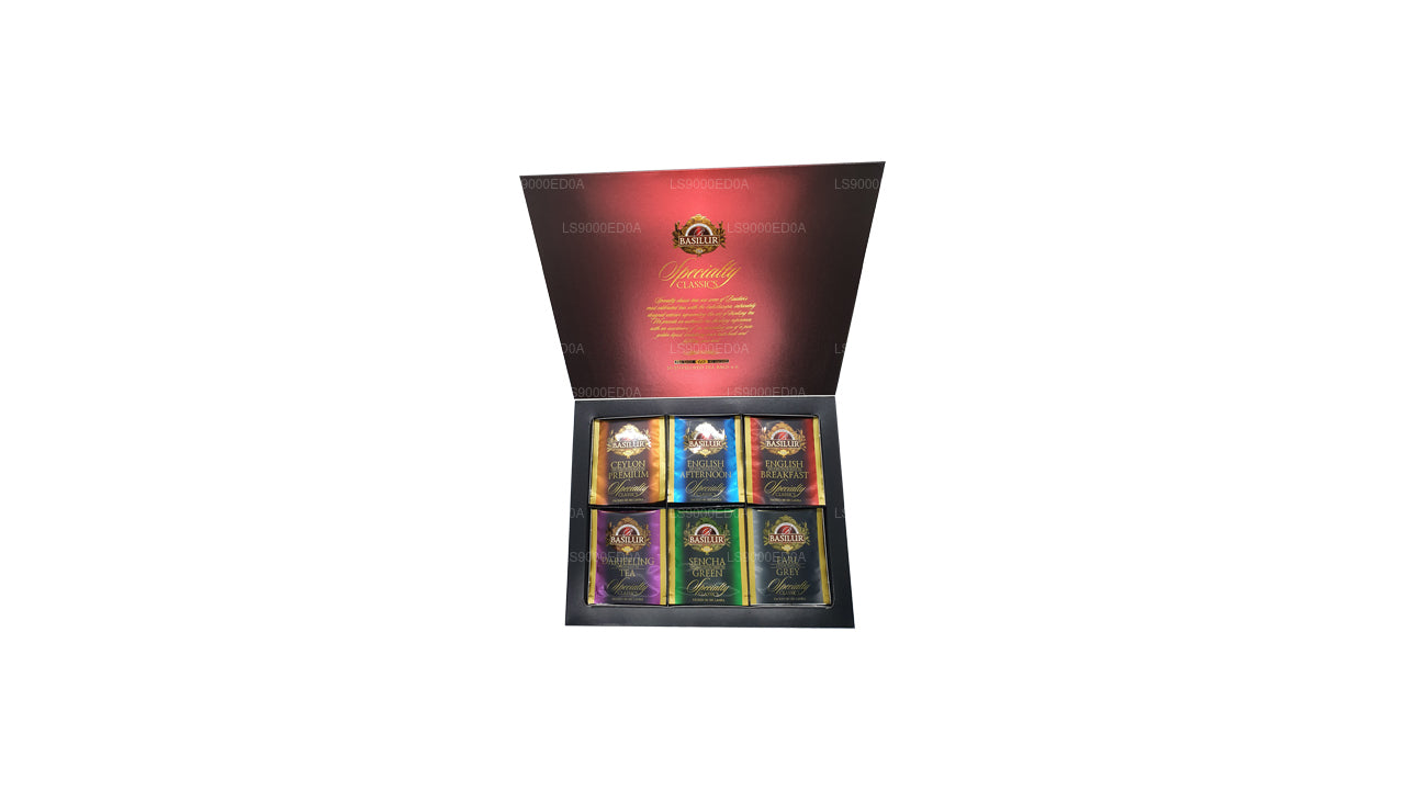 Coffret cadeau Basilur Assorted Specialty Classics (115 g) 60 sachets de thé enveloppés