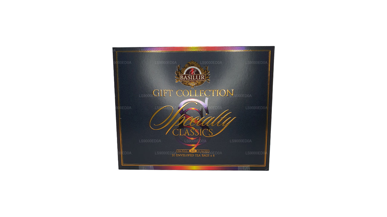 Coffret cadeau Basilur Assorted Specialty Classics (115 g) 60 sachets de thé enveloppés