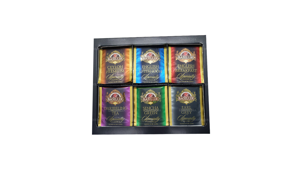 Coffret cadeau Basilur Assorted Specialty Classics (115 g) 60 sachets de thé enveloppés