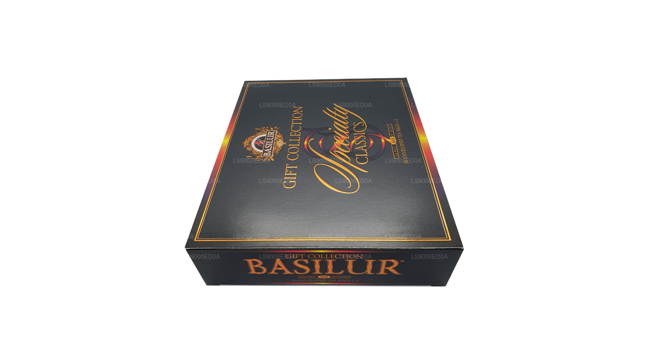 Coffret cadeau Basilur Assorted Specialty Classics (115 g) 60 sachets de thé enveloppés