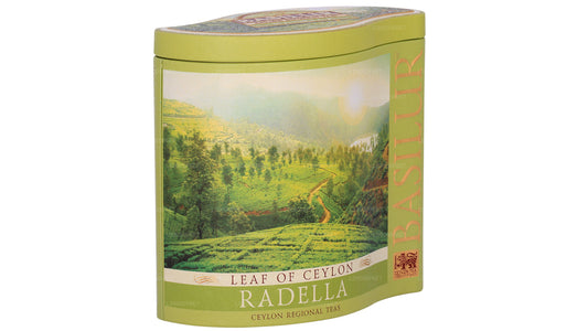 Feuille de Basilur de Ceylan « Thé vert Radella » (100g) Boîte