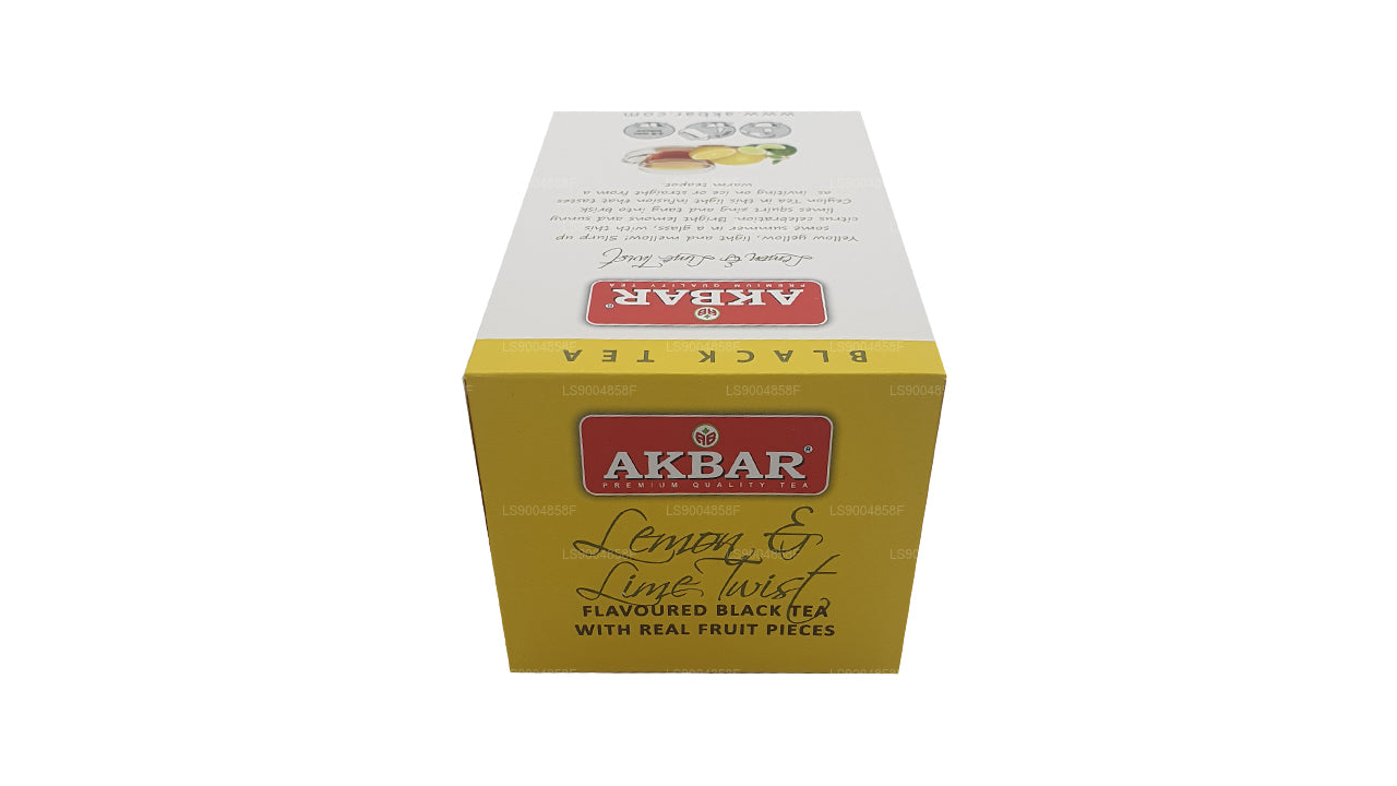 Thé torsadé au citron et au citron vert Akbar (40g) 20 sachets de thé