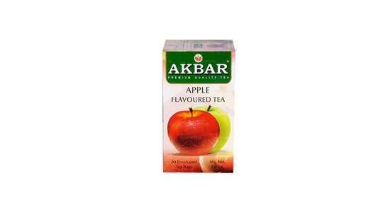 Thé noir de Ceylan aromatisé à la pomme Akbar (40 g) 20 sachets de thé
