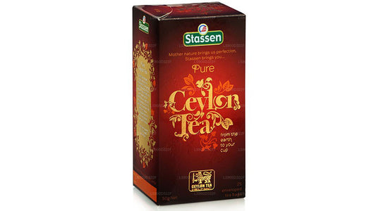 Thé noir Stassen Pure Ceylan (50g) 25 sachets de thé