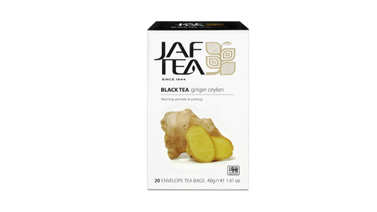 Jaf Tea Pure Spice Collection Thé noir au gingembre de Ceylan (40 g) 20 sachets de thé