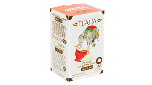 Tealia Ceylon Cinnamon Chai - Sachets de thé Pyramid (40 g)