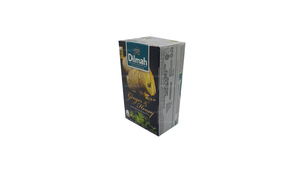 Thé aromatisé au gingembre et au miel Dilmah (30g) 20 sachets