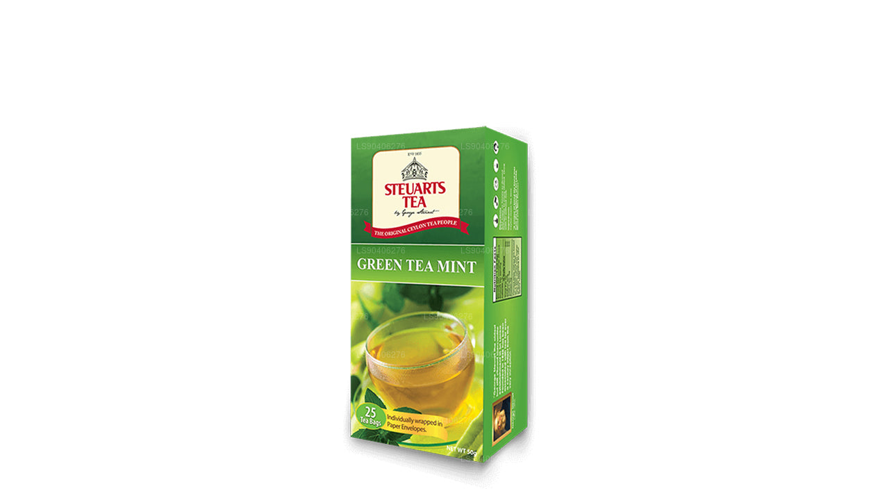 Thé vert à la menthe George Steuart (50g) 25 sachets de thé