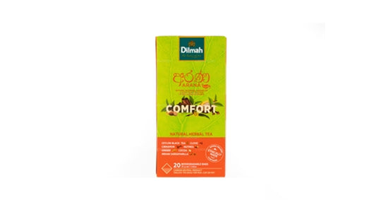 Thé noir aux herbes naturelles Dilmah Arana Comfort (20 sachets de thé sans étiquette)