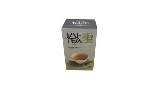 Sachets de thé en aluminium à la menthe de la collection Jaf Tea Pure Green Collection (40 g)