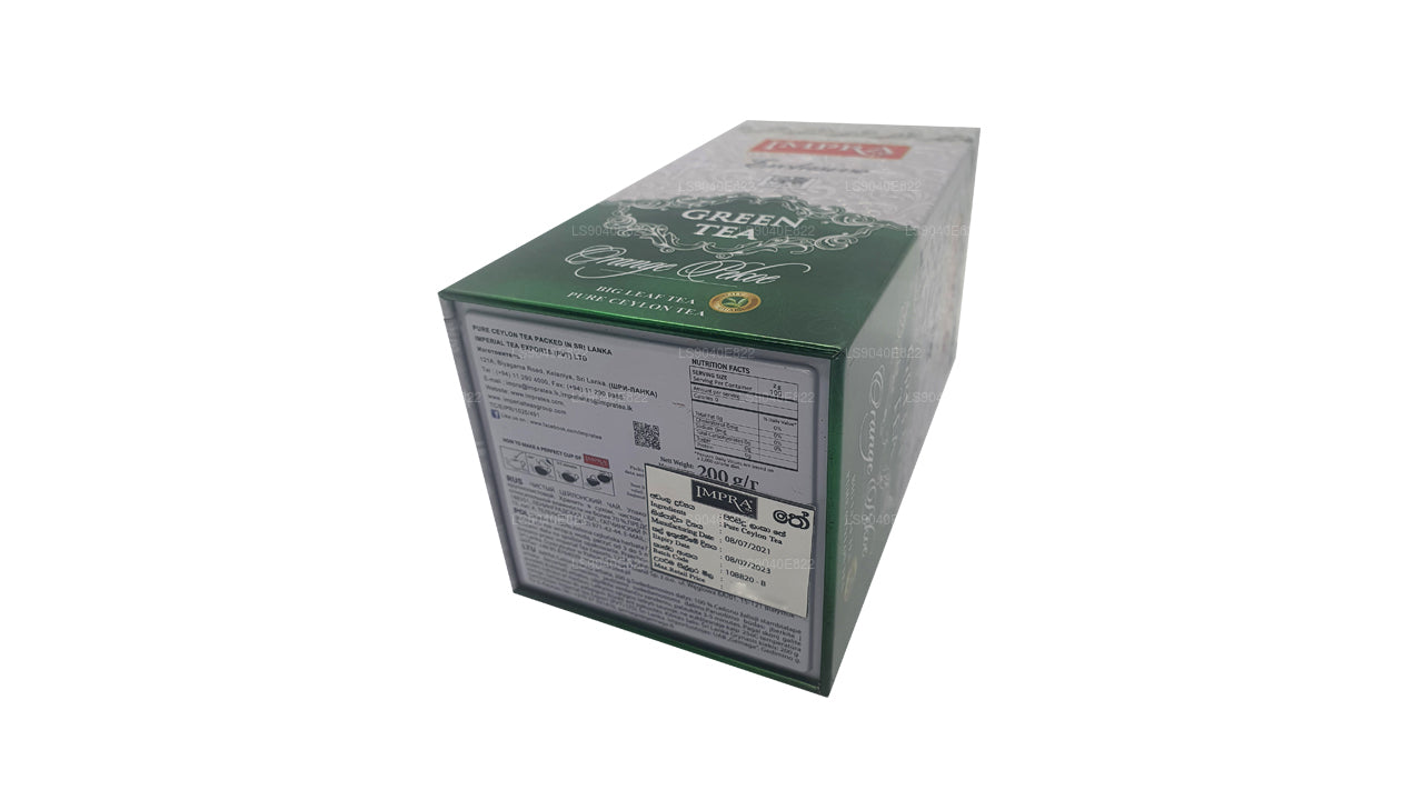 Thé vert Big Leaf Impra Exclusive, orange Pekoe (200 g), boîte