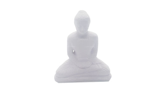 Statue de Bouddha (couleur blanche) pour tableau de bord de voiture (7 cm x 3 cm)